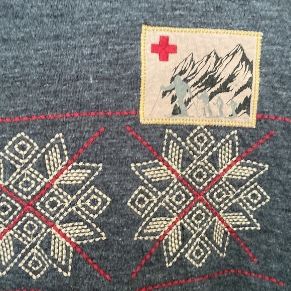 ALP N ROCK Patch Embroidered Long Sleeve Thermal Top, Size 1 (X-Small) - Picture 9 of 12